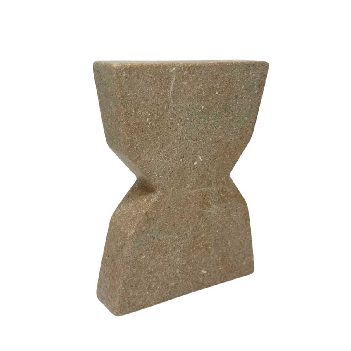 lipshop 9525 (2) Hourglass Marble Bookend Large - Sand - Image 1