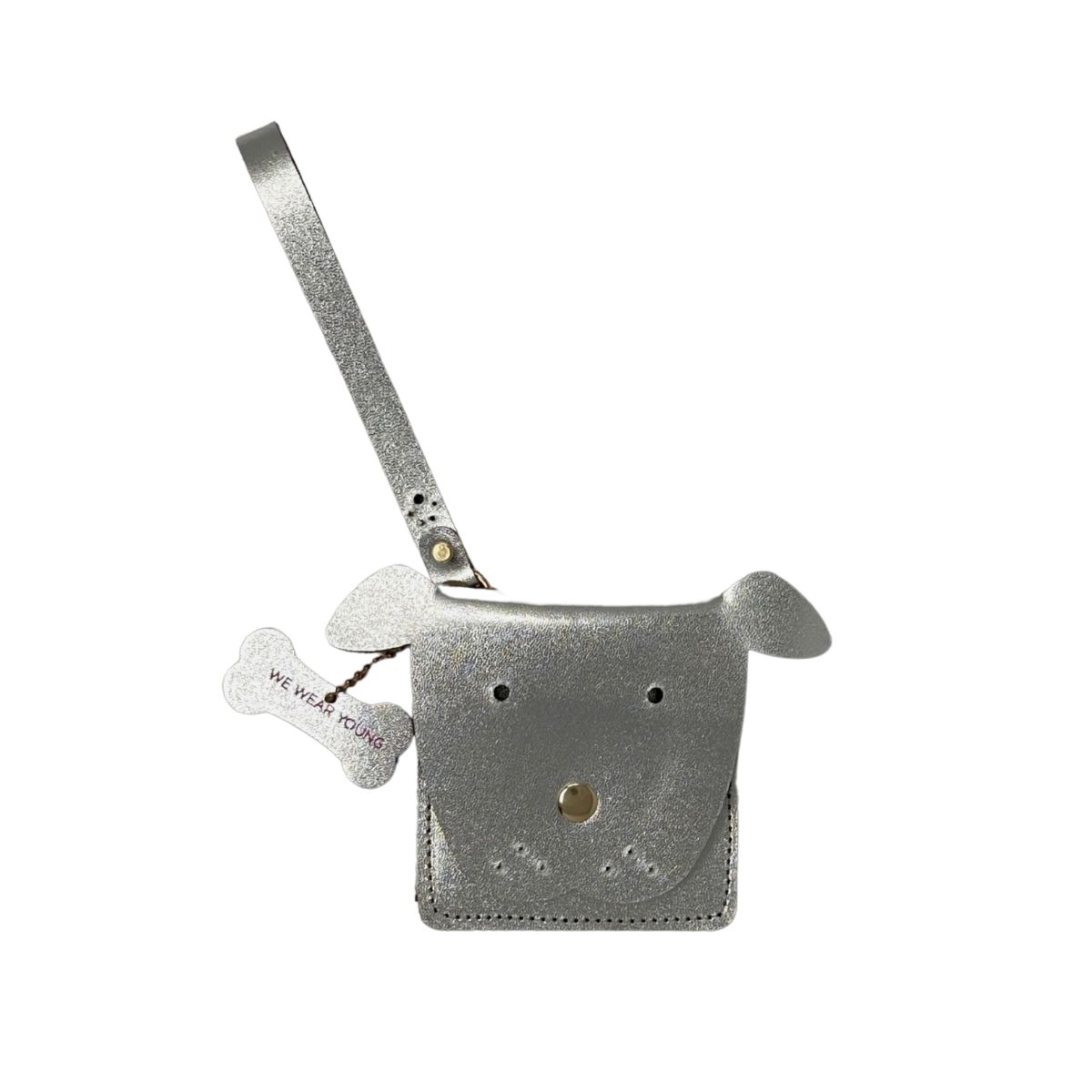 12 Le Chien Leather Wallet, Silver - Image 1