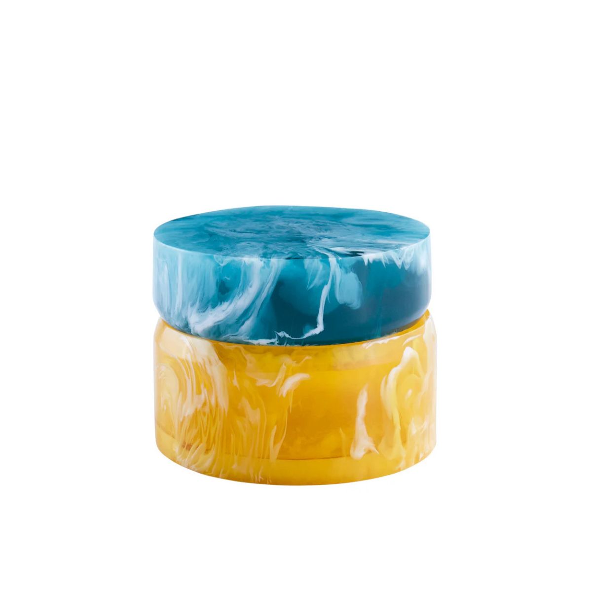 200 Como Small Box,Yellow - Turquoise - Image 1