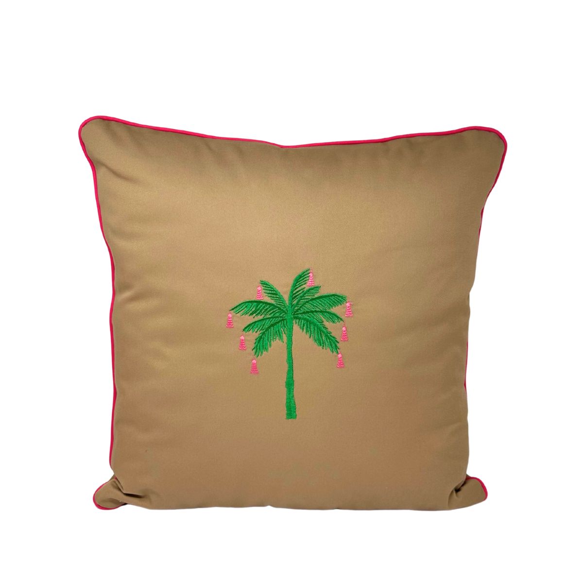 8 Casa Palm Decorative Pillow, Sahara Pop - Image 1