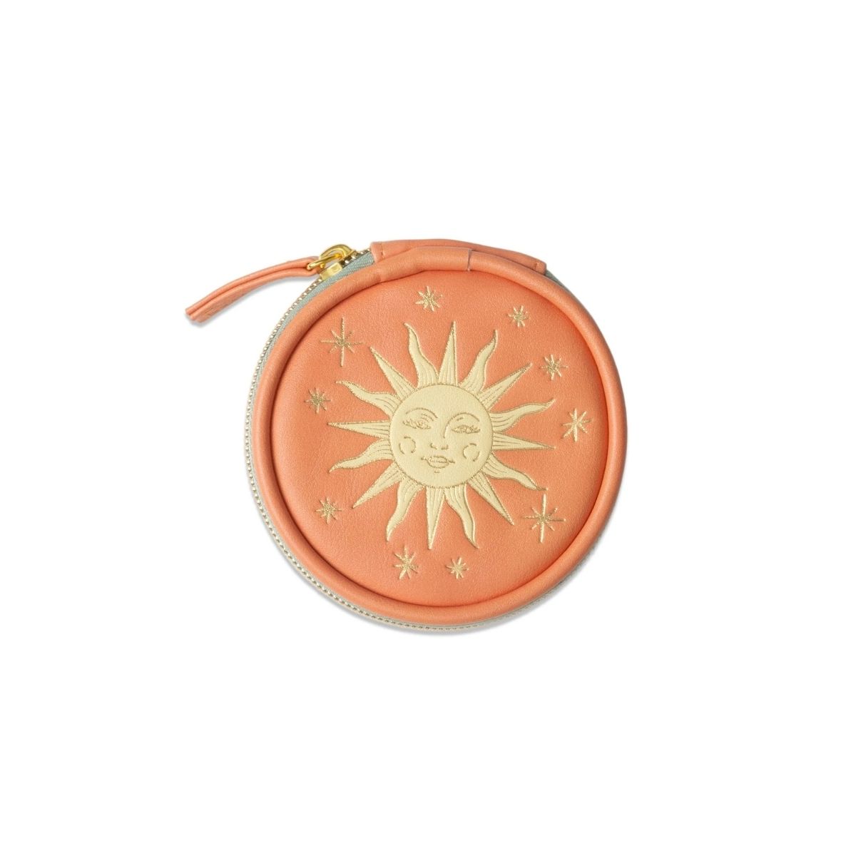 196 Vegan Leather Pill Case - Terracotta Sun - Image 1