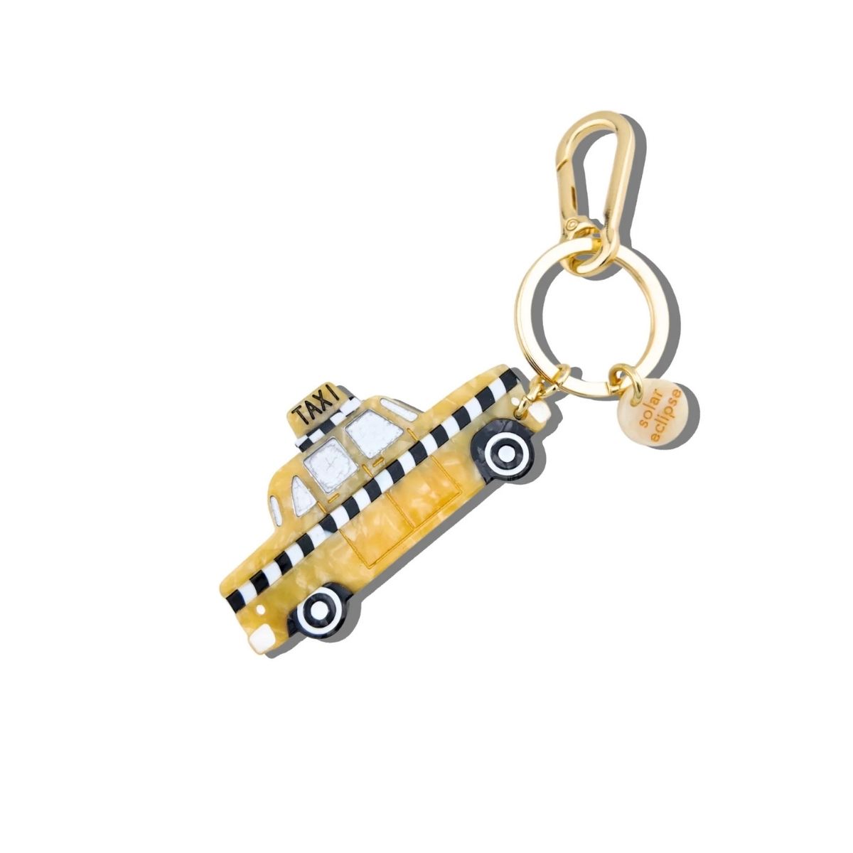 101 Hand-Painted Taxicab Bag Charm + Keychain - Image 1