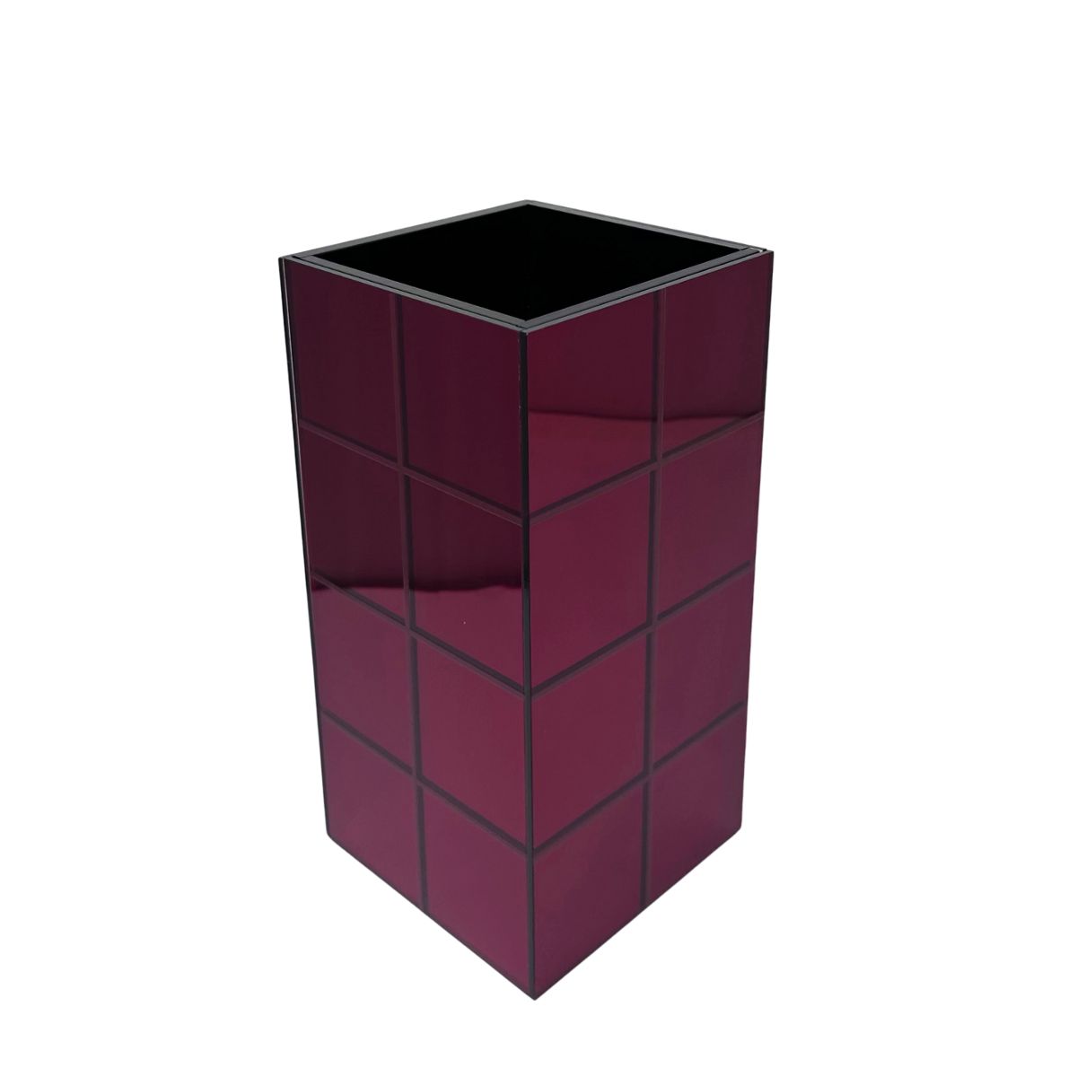 Living poetry Tissue Boxes and more (3) Rouge Aurora Prism Vase - Image 1