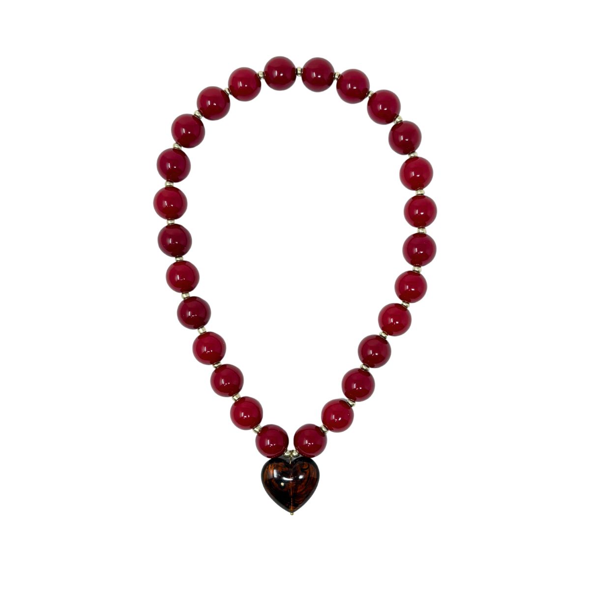 27 Alma Necklace, Bordeaux - Image 1