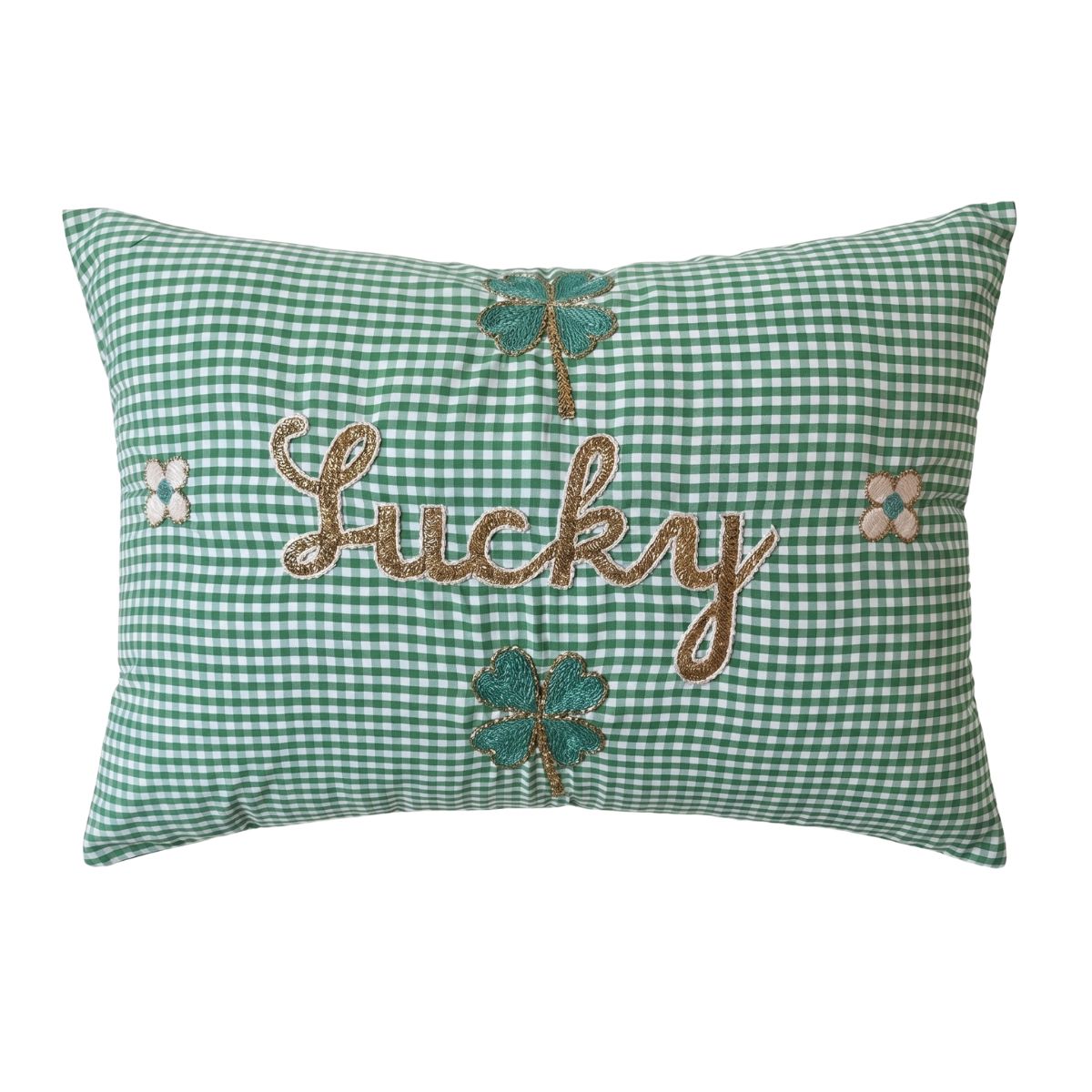 37 Embroidered Cushion LUCKY - Image 1