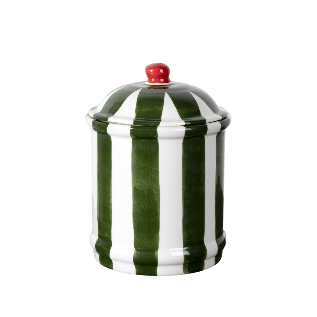 6 "Bonnie" Green Ceramic Kitchen Canister - Image 1