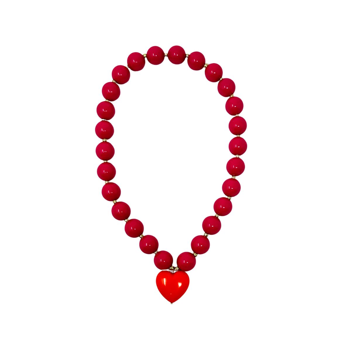 8 Alma Necklace, Fuchsia Pink - Image 1