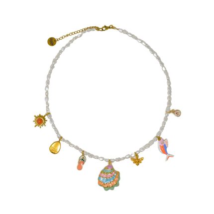 The Mermaid’s Keepsake Pearl Charm Necklace