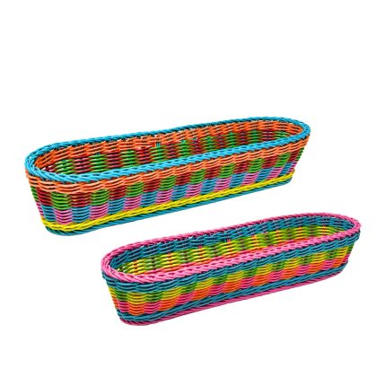 Chroma Rhythms Woven Multiuse Baskets - Set of 2
