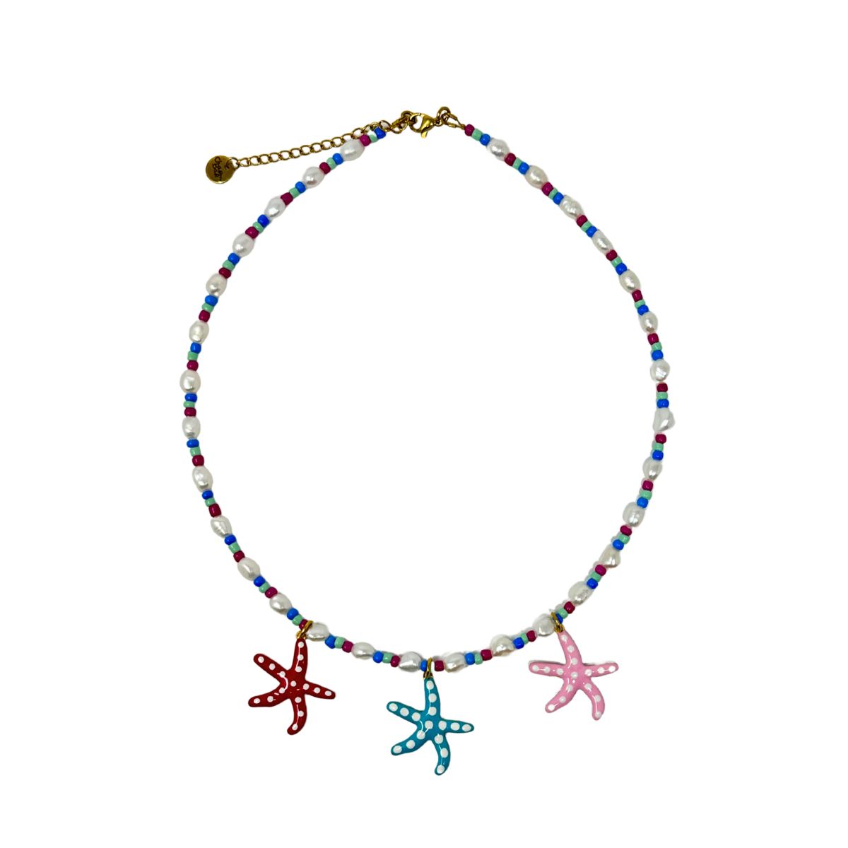 284 Tidal Trio Semiprecious Charm Necklace - Image 1