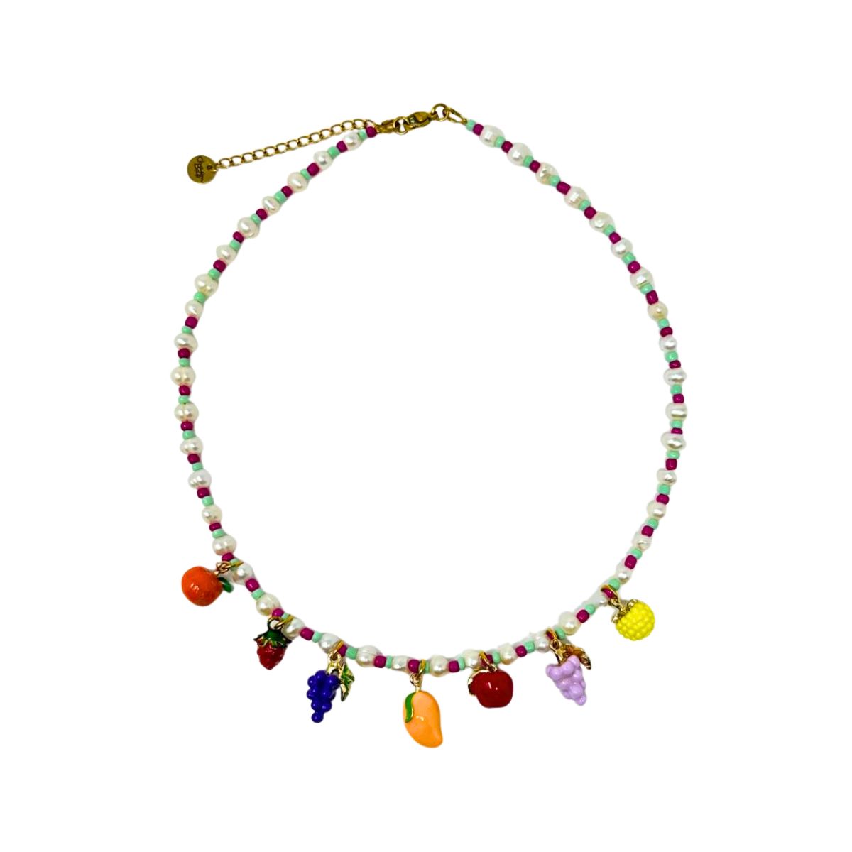 285 Capri Harvest Semiprecious Charm Necklace - Image 1