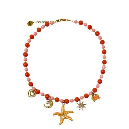 Starfish Eclipse Charm Necklace