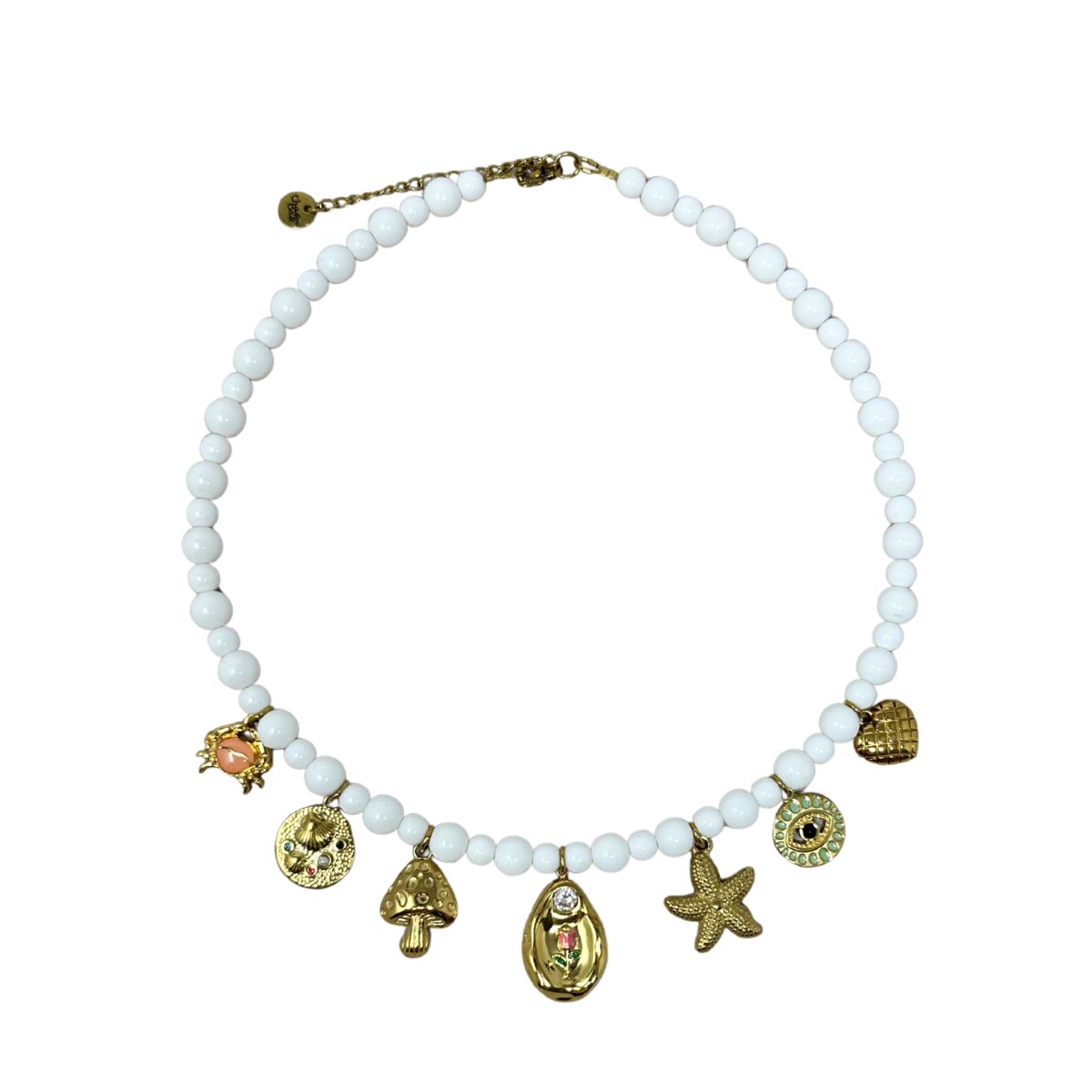 299 Porcelain Sun Charm Necklace - Image 1