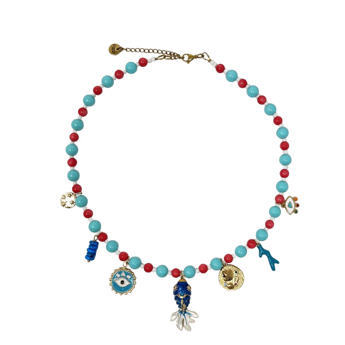 303 Blue Grotto Charm Necklace - Image 1