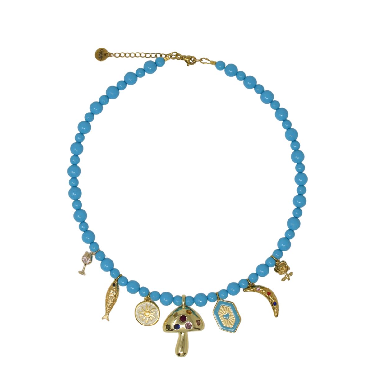 323 Golden Oddities Charm Necklace - Image 1