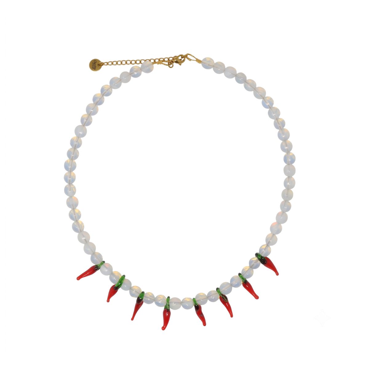 327 Corno Rosso Semiprecious Charm Necklace - Image 1