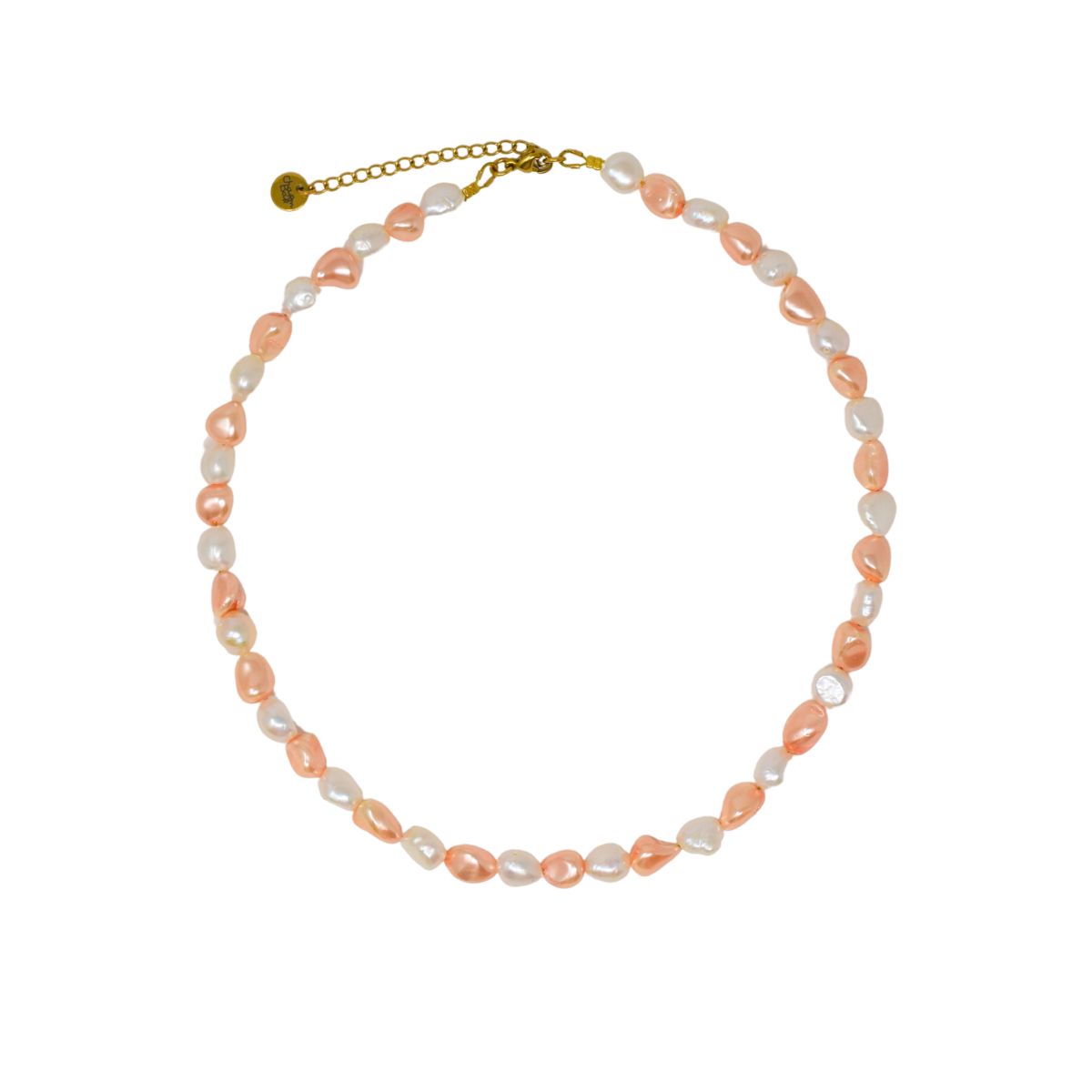 351 Honeycomb Tide Semiprecious Pearl Necklace - Image 1