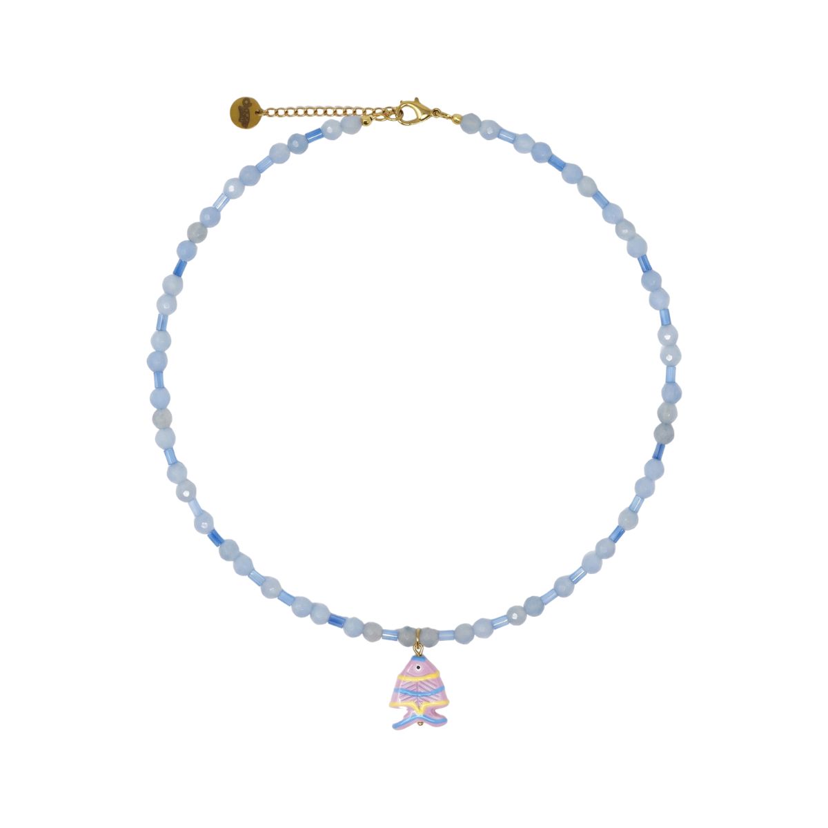 419 Ocean Melody Semiprecious Charm Necklace - Image 1
