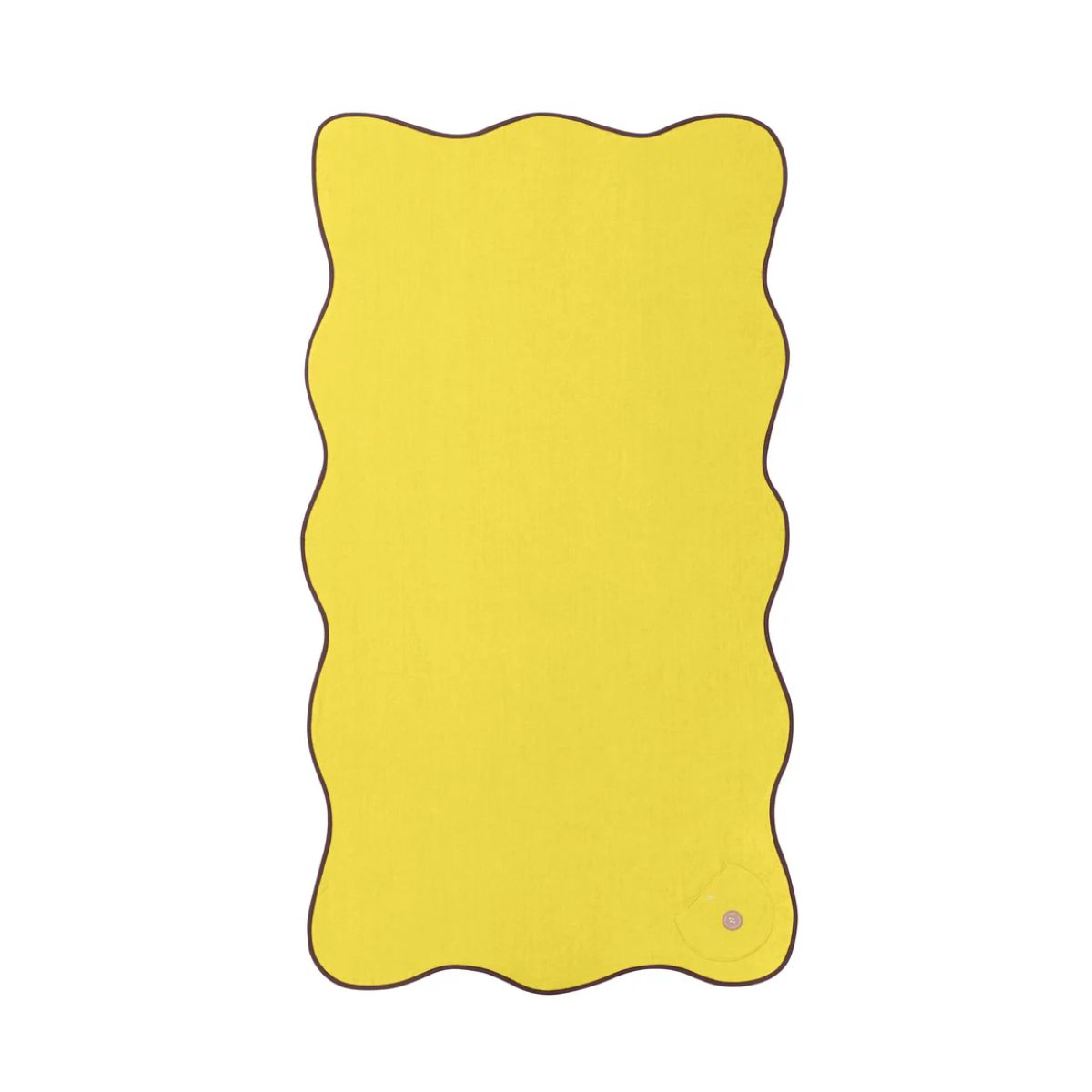 44 Wavy Beach Towel, Banana/Grape - Image 1