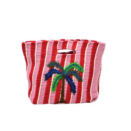Santa Monica Handmade Crochet Bag, Pink