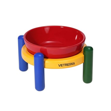 Vetreska Chroma Ceramic Pet Bowl, Mat Set Medium
