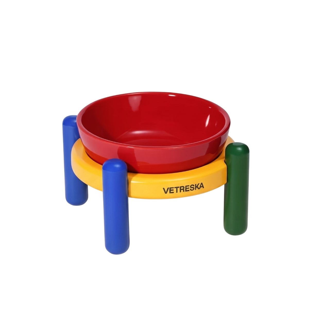 4 Vetreska Chroma Ceramic Pet Bowl - Mat Set Small - Image 1