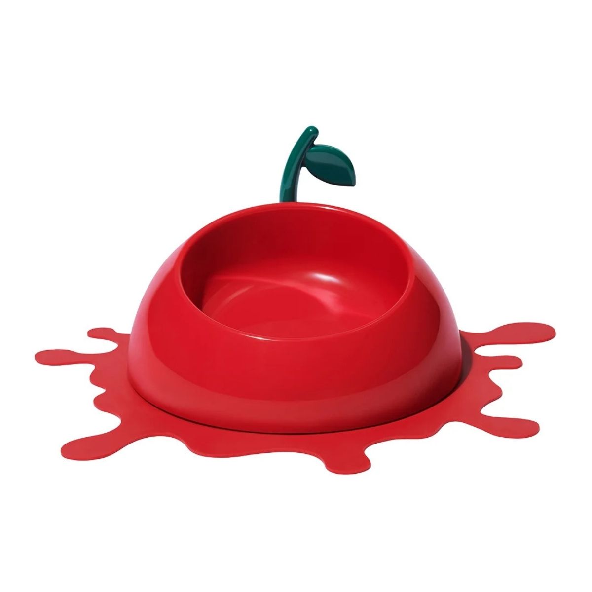 7 Vetreska Juicy Cherry Pet Bowl, Spoon And Mat Set - Image 1
