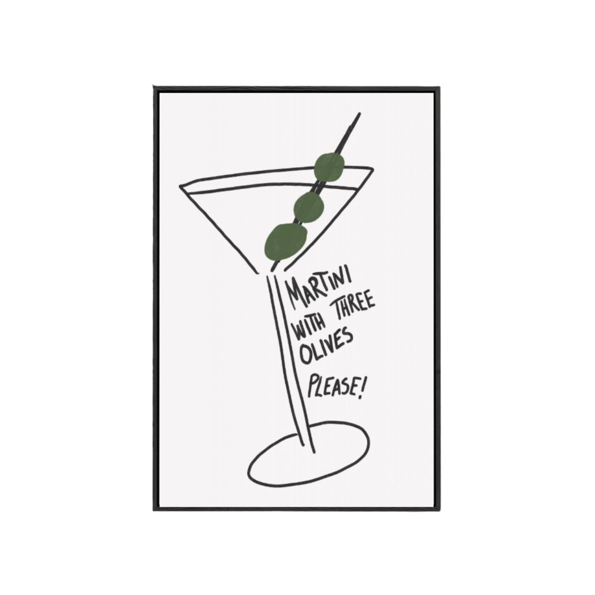 97 Martini With Three Olives Please!, 50x70 - Image 1
