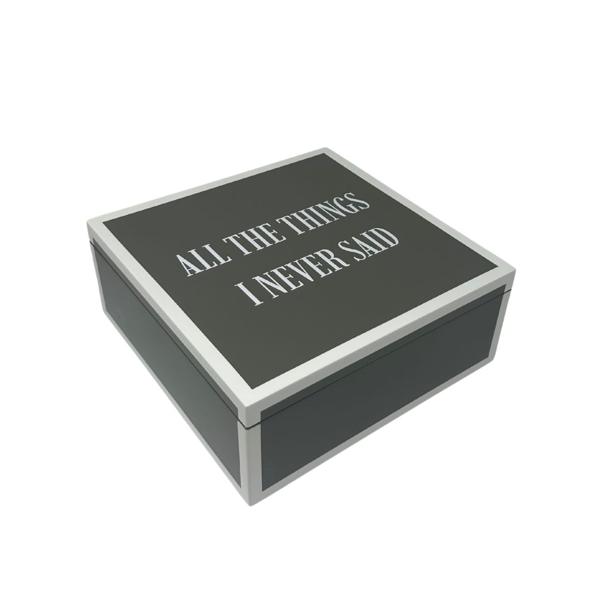 165 All The Things I Never Said Grey - Lacquer Box - Image 1