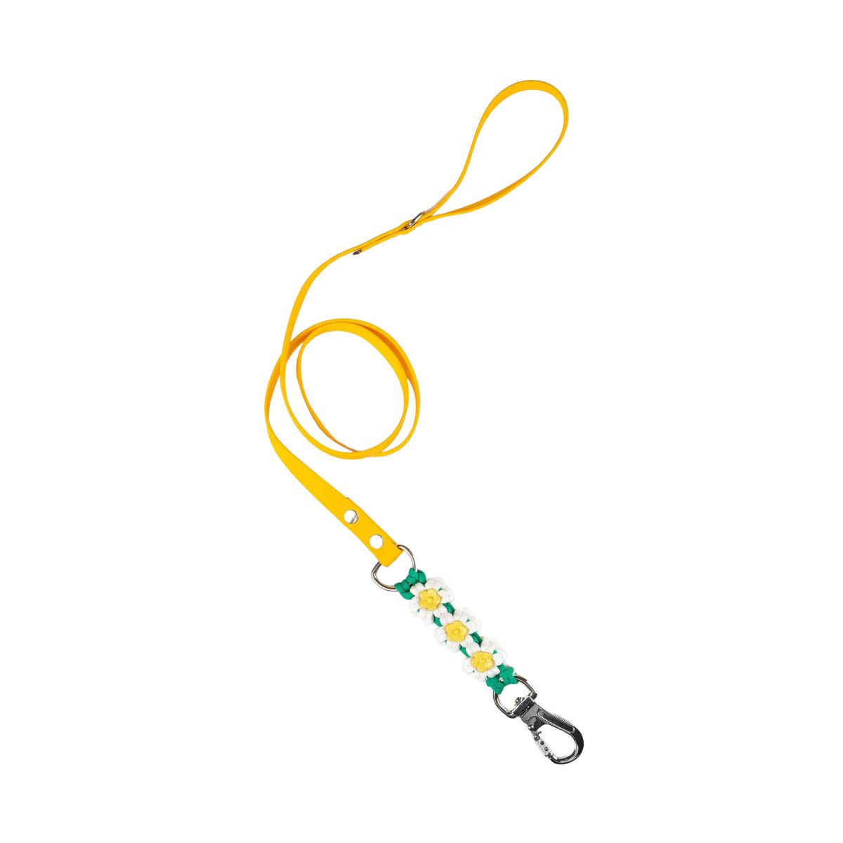 4 Yellow Blossom Leash - M<25kg - Image 1