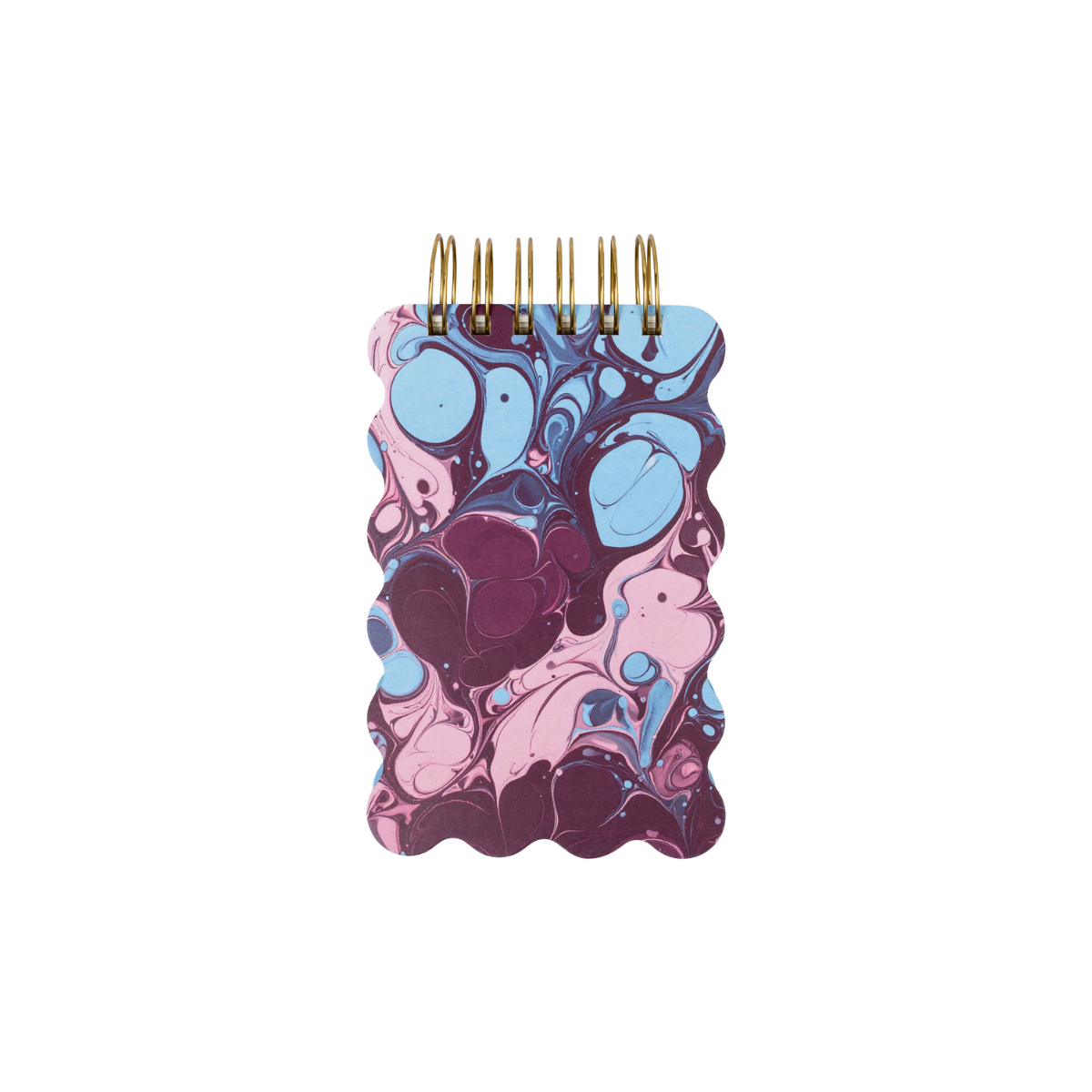 280 Marble Wavy Notepad Burgundy Sky - Image 1