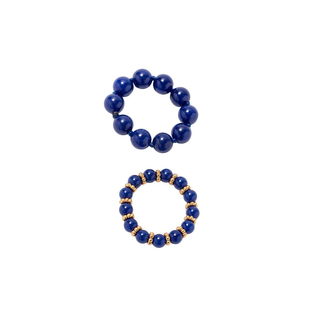 281 Electric Blue Set Of Rings - Image 1