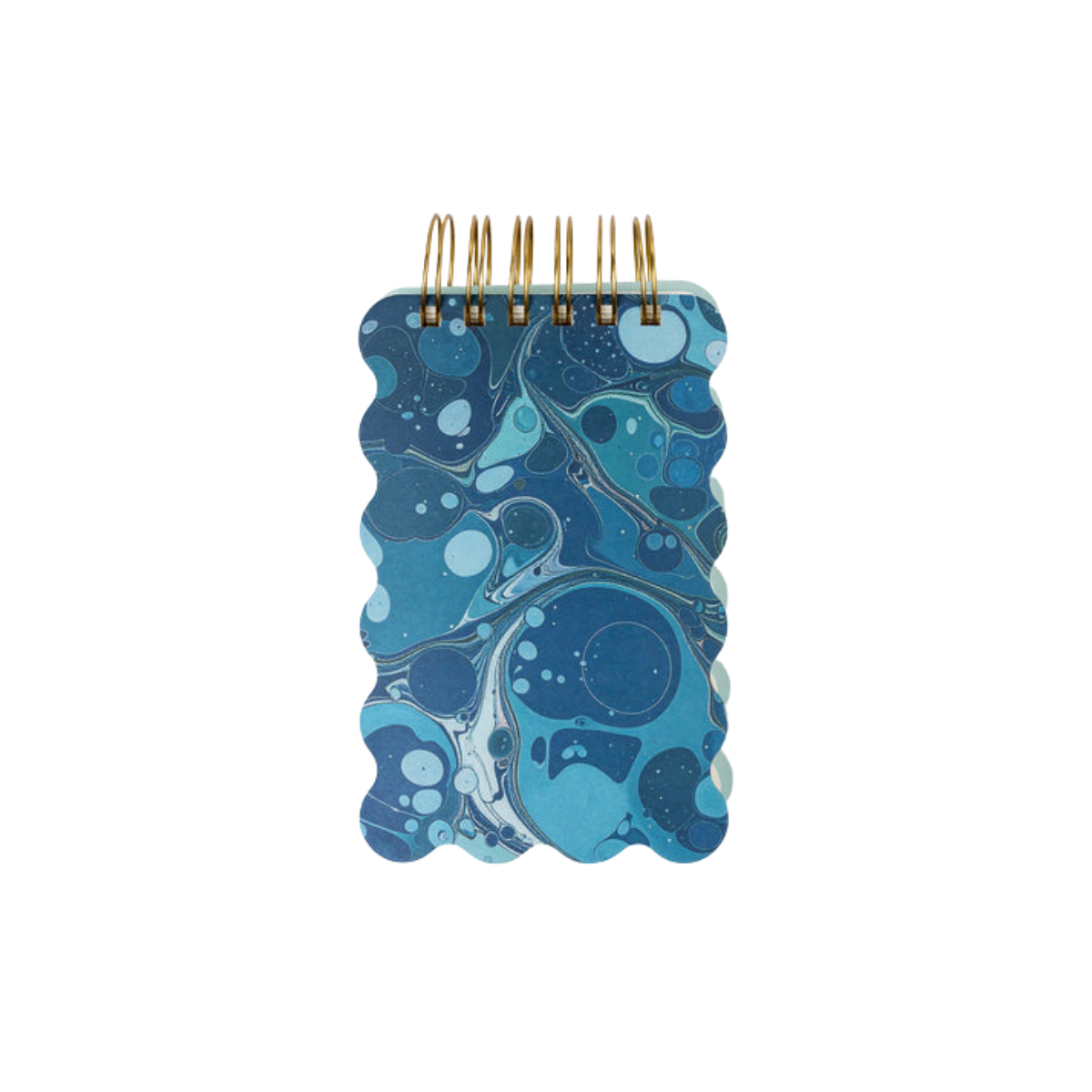282 Marble Wavy Notepad Teal - Image 1