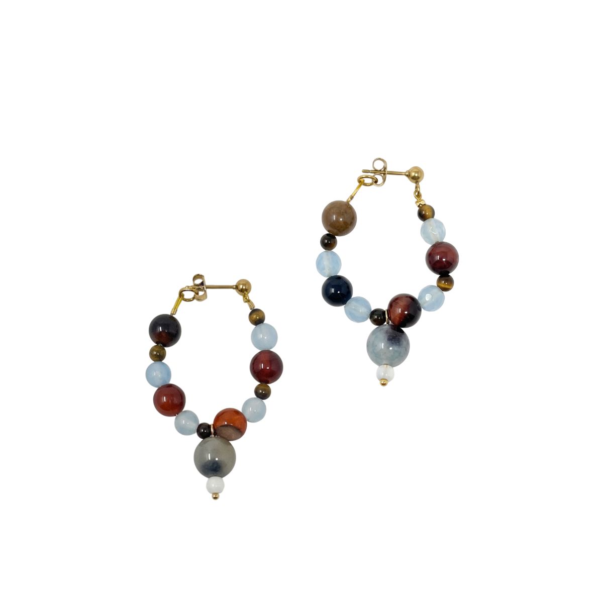 60 Tiger Eye Earrings - Image 1