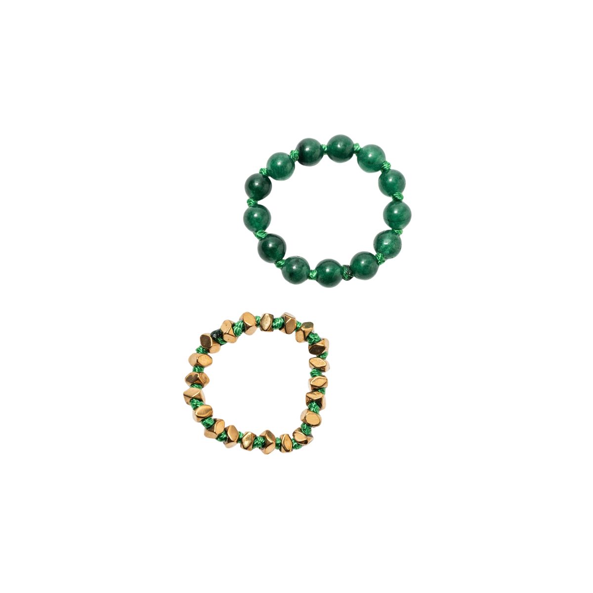 cocofico lipshop (2) Emerald Glow Set of Rings - Image 1